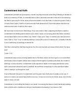 Contentment And Faith.PDF